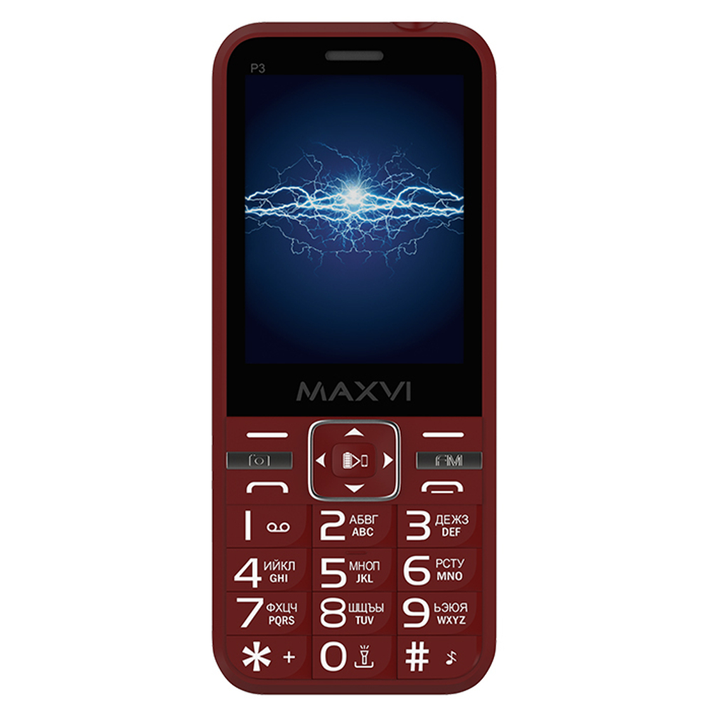 Сотовый телефон Maxvi P3 Wine Red
