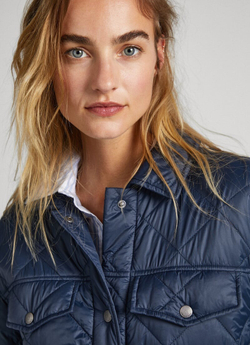 Куртка утепленная женская PEPE JEANS LONG QUILTED PUFFER JACKET