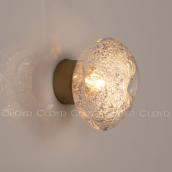 Бра Cloyd VOCAL W1 / латунь - прозрачн. стекло (арт.20366)