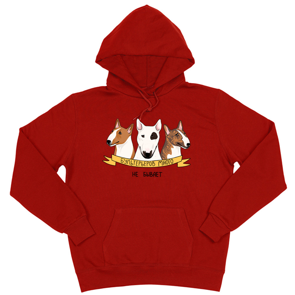 Толстовка "Бультерьеров много не бывает"