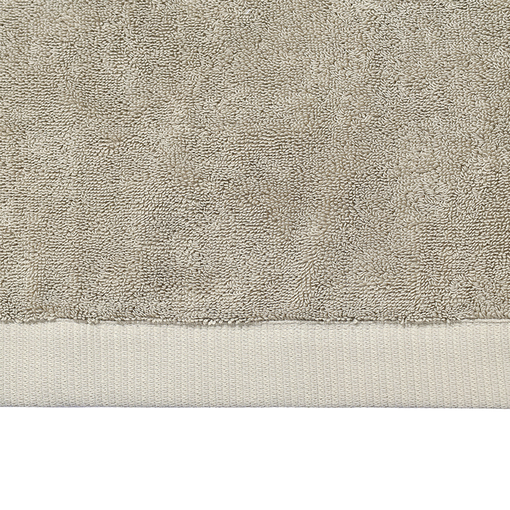 Полотенце банное бежево-серого цвета из коллекции essential, 90х150 см