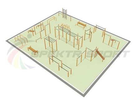 Парковая площадка для Воркаут и GTO 5_76mm 108 мм