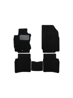 Коврики в салон для NISSAN Note АКПП 2005-2009, 2009-2013, хэтчбек, 5 шт. (текстиль) KLEVER03361522110KH