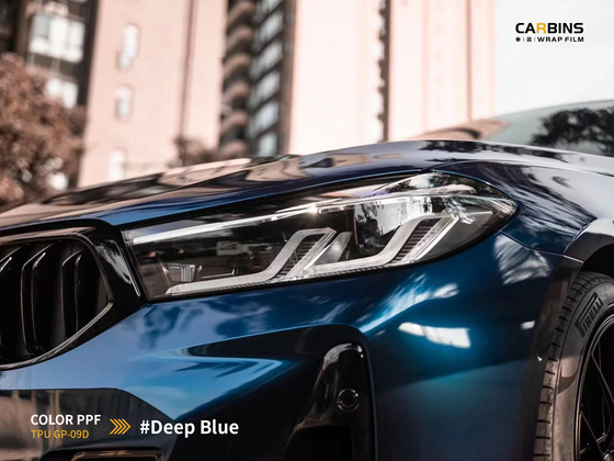 Carbins Color PPF Deep Blue GP 09D синяя цветная полиуретановая защитная антигравийная пленка