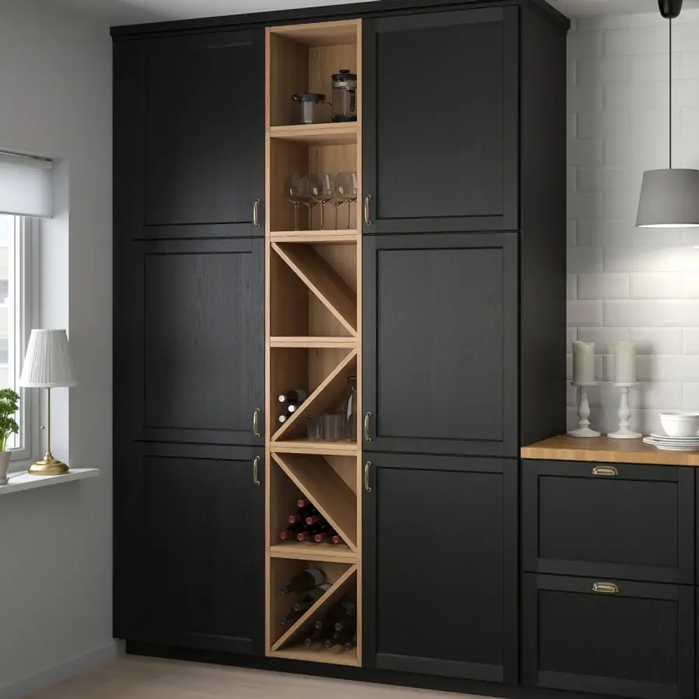 Полка для вина - VADHOLMA IKEA/ ВАДХОЛЬМА ИКЕА,  40х40 см, коричневый