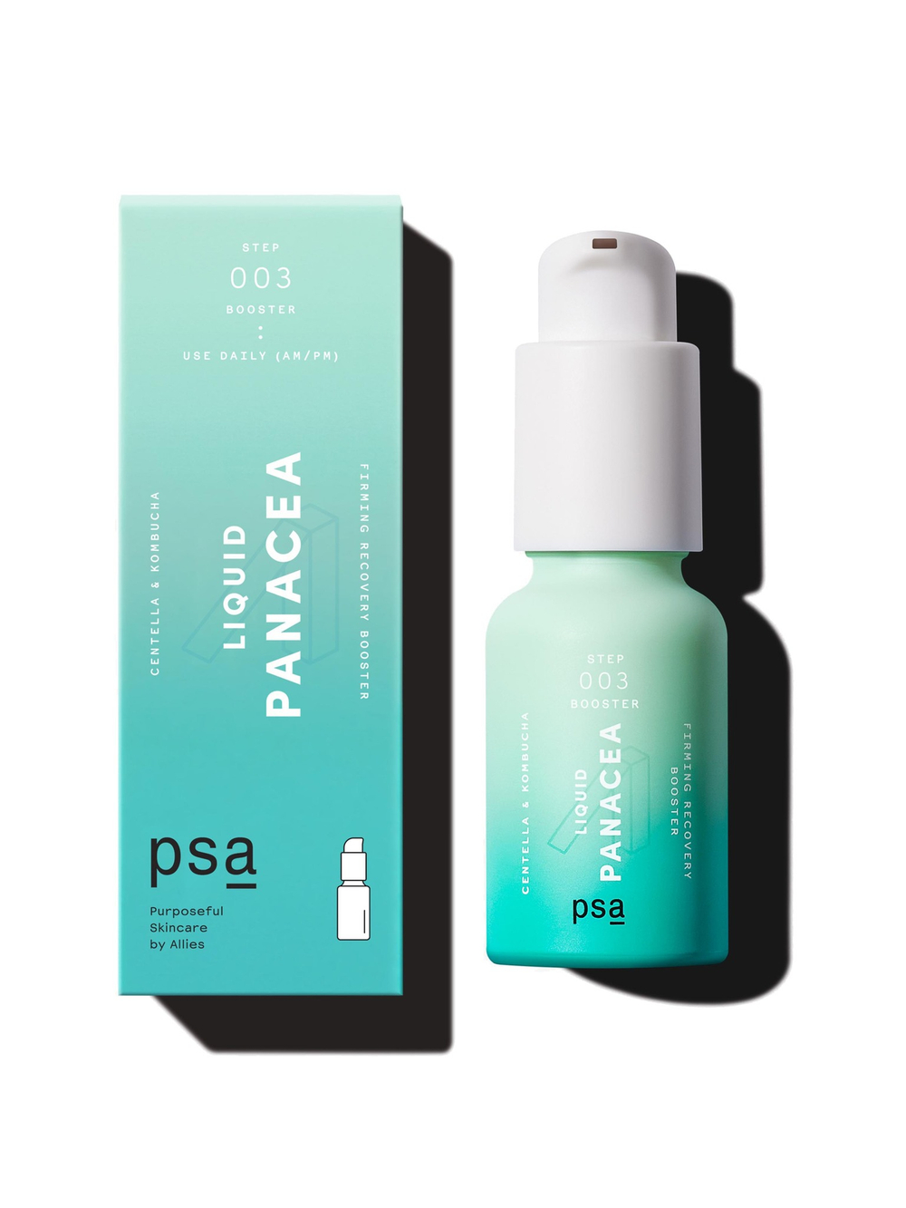 PSA LIQUID PANACEA Centella & Kombucha Firming Recovery Booster укрепляющая восстанавливающая сыворотка-бустер с центеллой и комбучей 15 ml