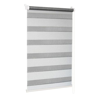 Рулонная штора Лагос, 160х68 см, шир.крепл. 72 см, белый, серебро, СРШ-01МК-4482