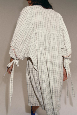ZARA ПЛАТЬЕ МИДИ ИЗ СМЕСОВОГО ЛЬНА — ZW COLLECTION, РАЗНОЦВЕТНЫЙ