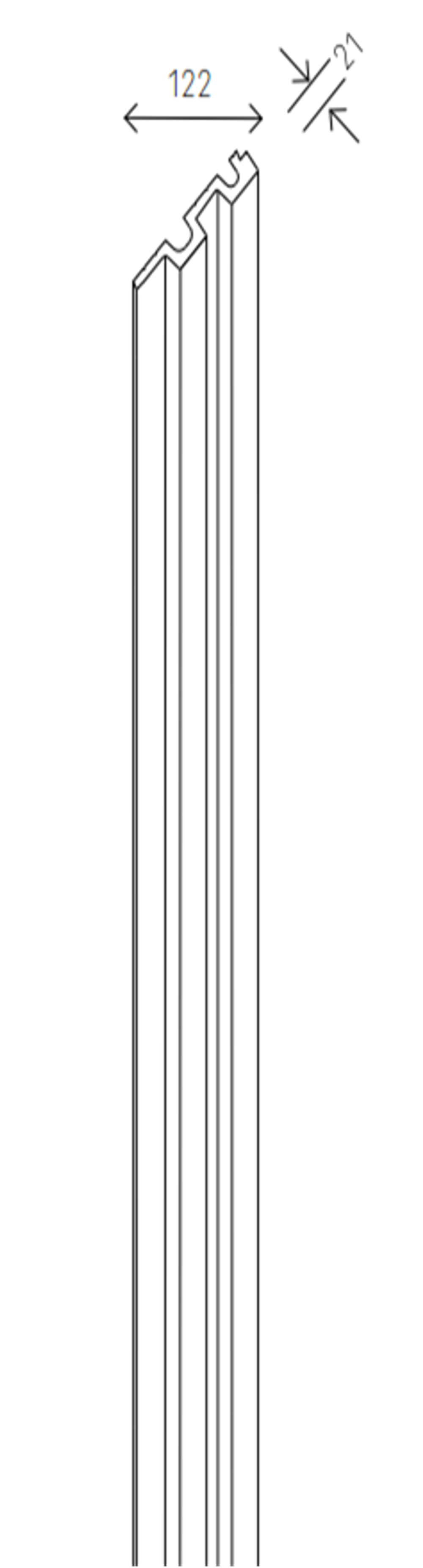 Декоративная панель LINERIO L-LINE WHITE