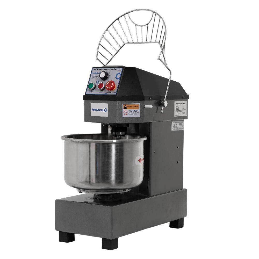 Тестомес спиральный HS-10 Foodatlas Eco (графитовый)