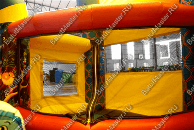 Надувной батут "Морской бриз с крышей"