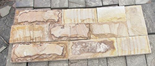 Sandstone sawn Rusticated Grey Tile /m2