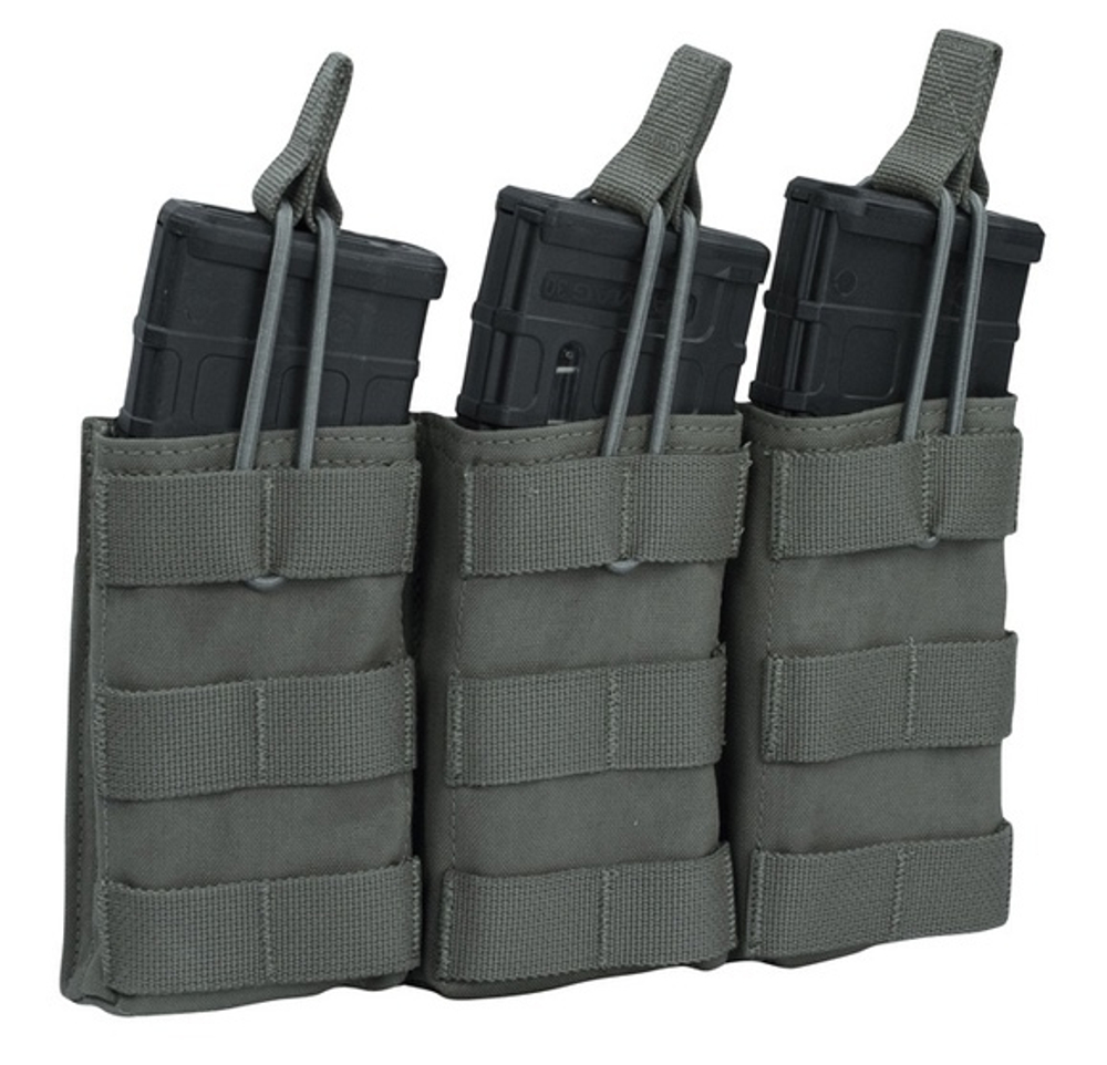 WARRIOR TRIPLE OPEN MAG POUCH Ranger Green