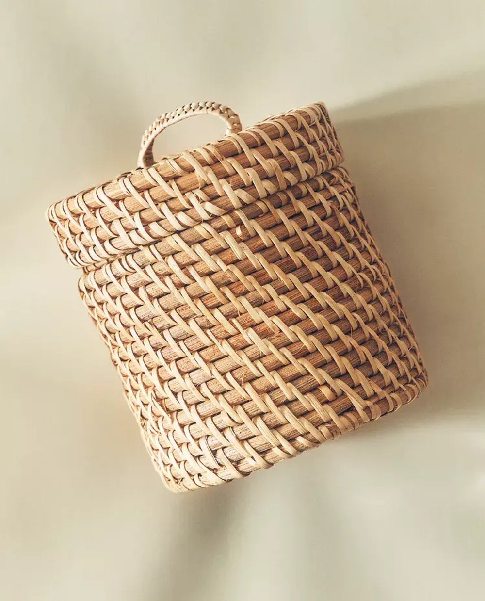 ZARA HOME МАЛЕНЬКАЯ ДЕТСКАЯ КОРЗИНА, СВЕТЛО-БЕЖЕВЫЙ