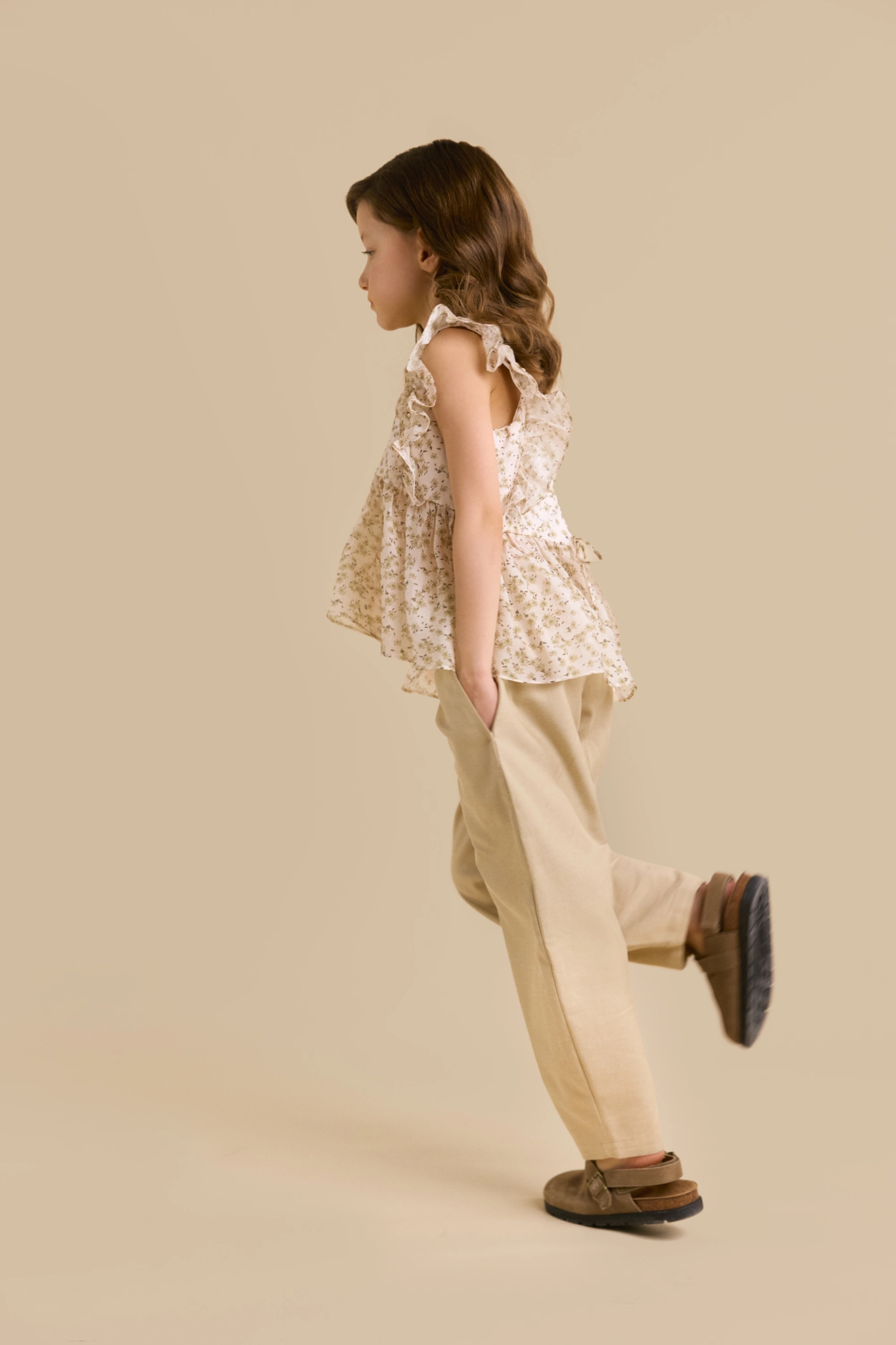 Брюки бананы из фланели