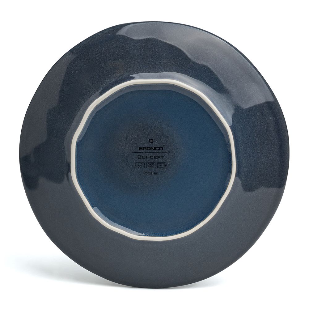 НАБОР ТАРЕЛОК ЗАКУСОЧНЫХ BRONCO "CONCEPT" 4 ШТ. 22 СМ СИНИЙ