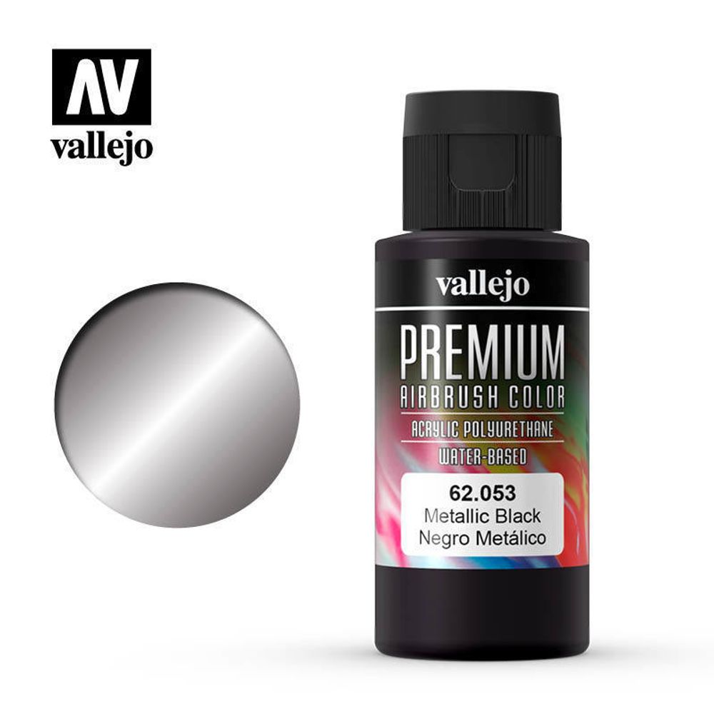 Premium color 60ml. 053-metallic black