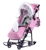 Коляска комбинированная "Ника детям 7-5К" НД7-5К (пыльно розовый с шишкой)