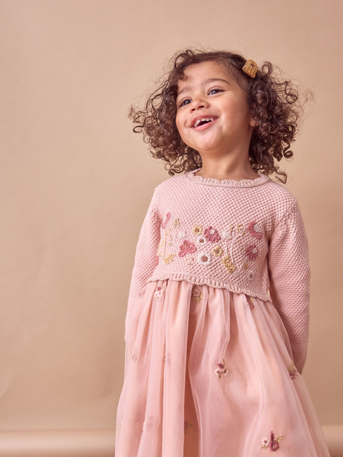 Платье для девочки Next Q87-922, Розовый