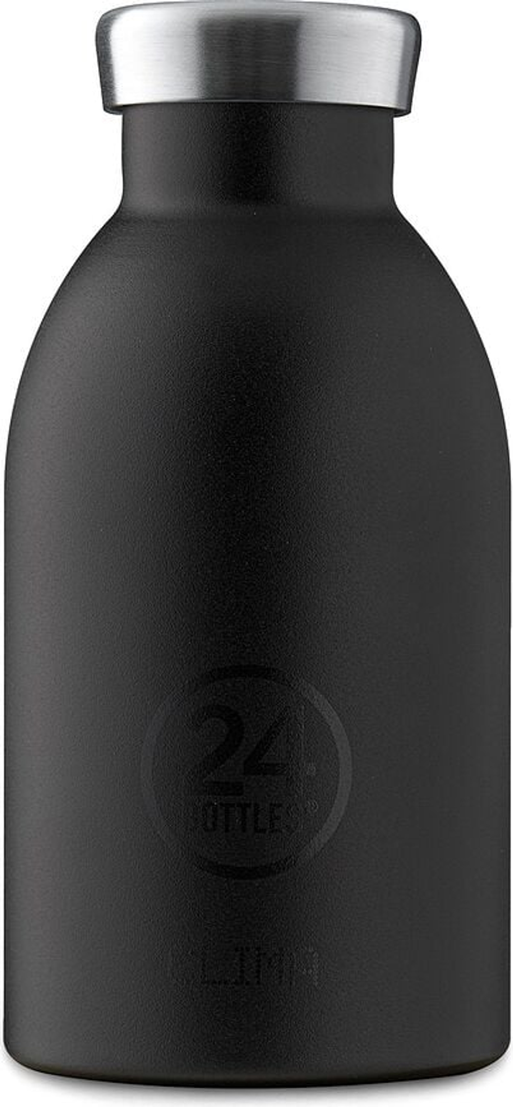 Бутылка для воды 24Bottles Clima Basic II, 330 мл, силикон, чёрная
