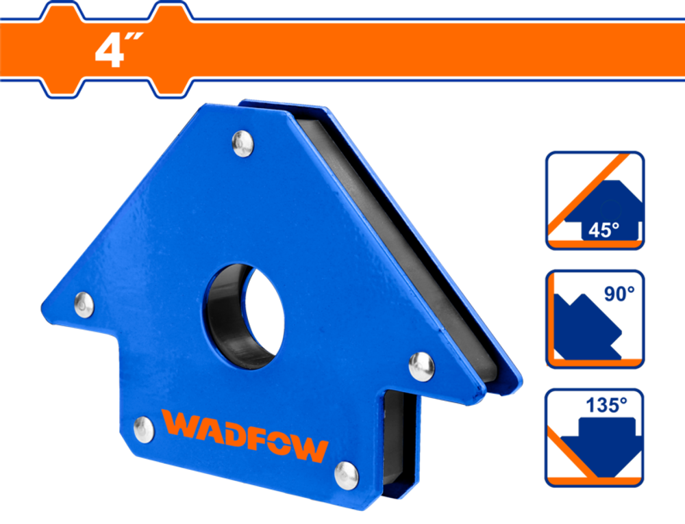 Магнитный держатель для сварки 22 кг (6/30) WADFOW WMC1604