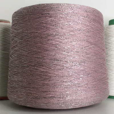 FRIZZANTE - Industria Italiana Filati; 70% вискоза, 15% металлизированный люрекс, 15% п/а; 3500м/100гр; col. 2048, цвет: роза в серебре; S718; Есть бобинка: 100гр