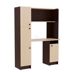 Уголок письменный "Омега 2" (венге/млечный дуб), ЛДСП, Фант-мебель