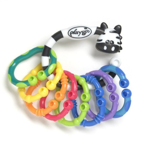 Playgro zebra 9 halqalı 3-24 ay