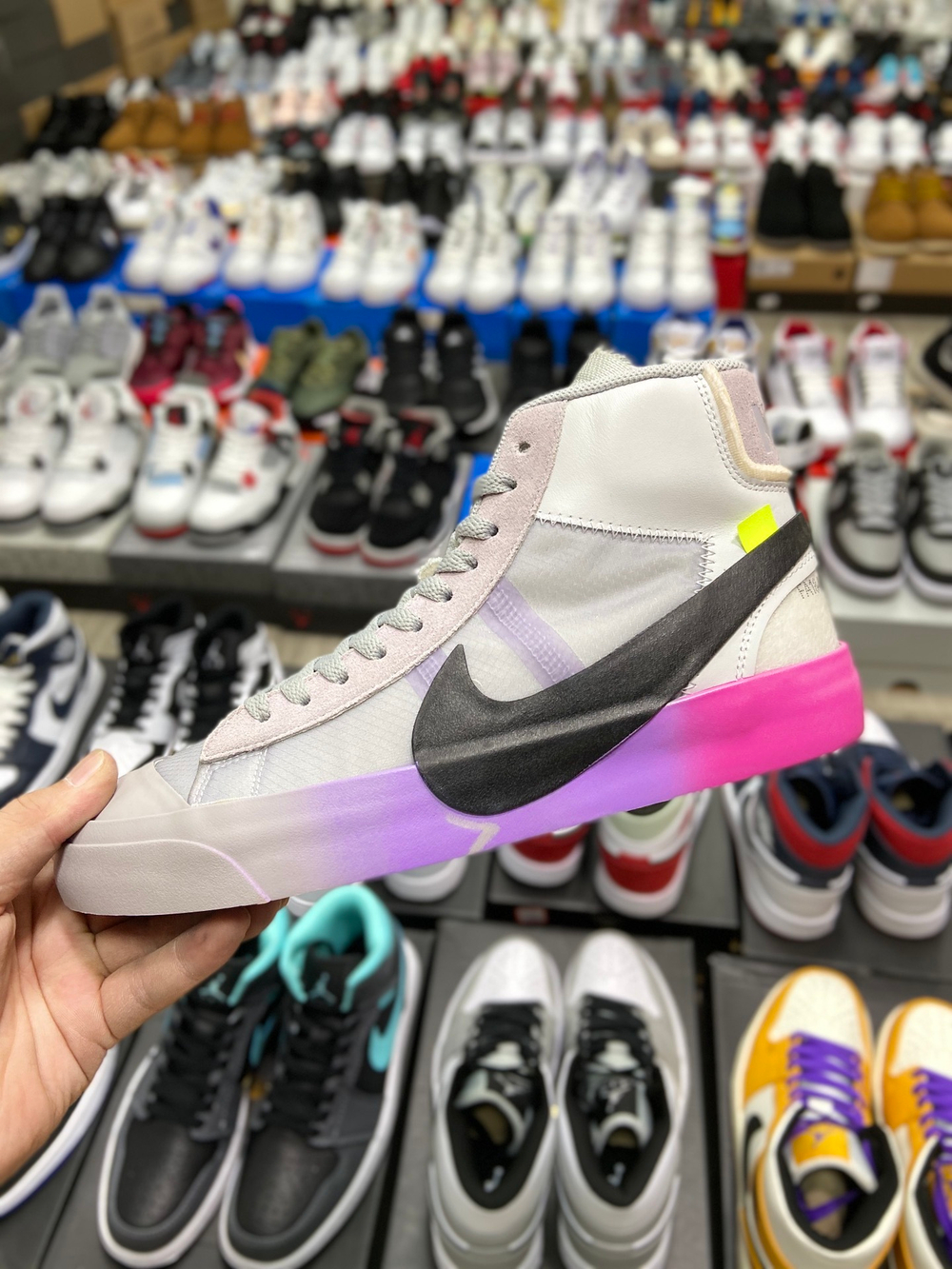 Blazer Mid Off-White Wolf Grey Serena "Queen"