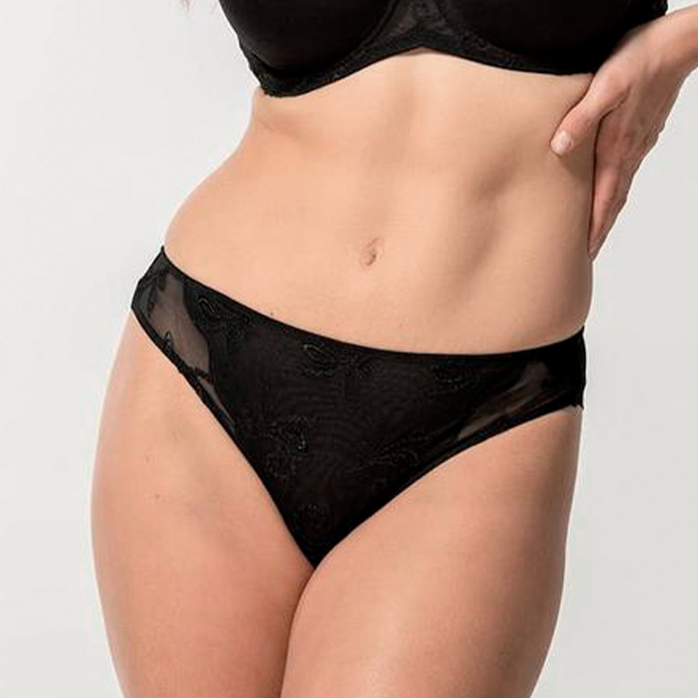 Женские трусы бразилиана черные LUNA SPLENDIDA Celebration 2963