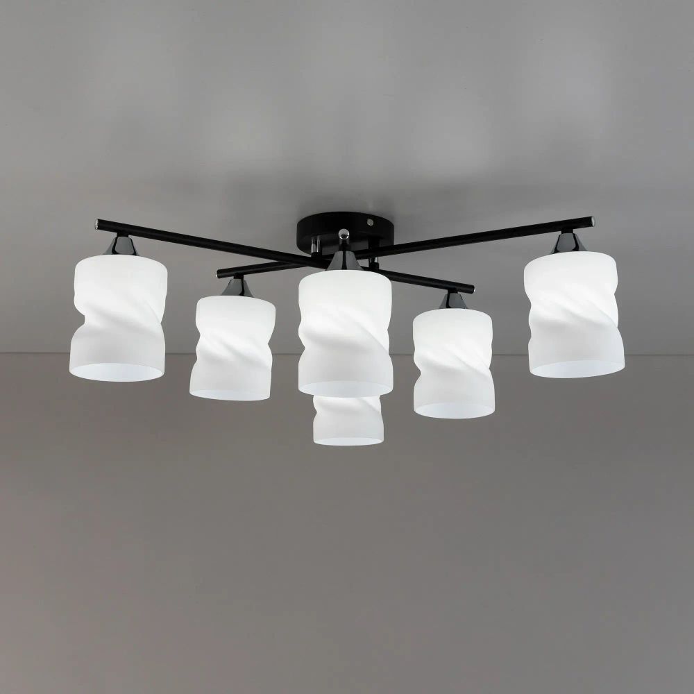 Citilux Нильс CL132165 Люстра потолочная Чёрная