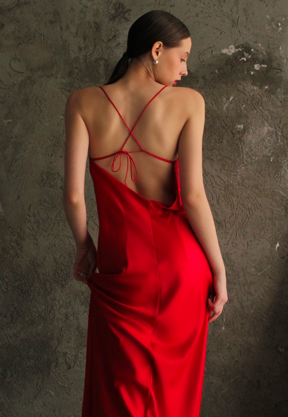 Комбинация с открытой спиной