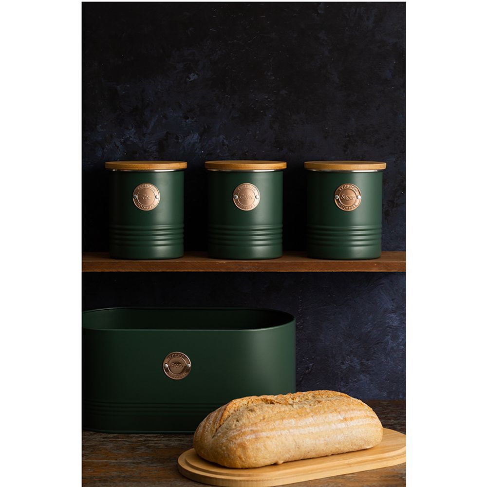 Банка для кофе Living, 1 л, зеленая