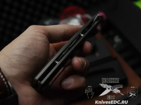 Нож складной НОКС Майор сталь M390, серый Титан 328-159506