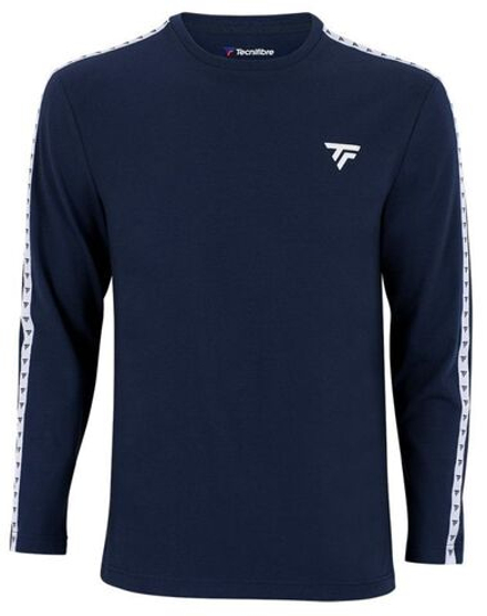 Мужская теннисная футболка теннисная Tecnifibre Trainning T-Shirt Long Sleeve - небесный