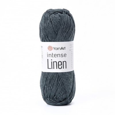 Пряжа YarnArt Intense Linen, Темно-серый