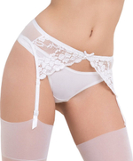 Кружевной пояс Daisy с подтяжками для чулок (Размер: S) (Цвет: красный)