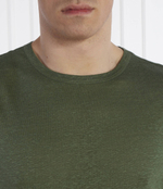 Льняная футболка Tiburt 456 BOSS BLACK - зеленый(50511612)