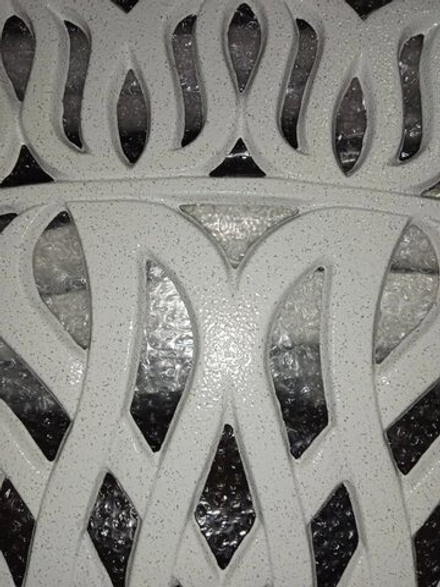 Белый шезлонг Bertha из литого алюминия, белый