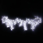 Фигура светодиодная «Сосульки» 98*32 см, дюралайт, Белый