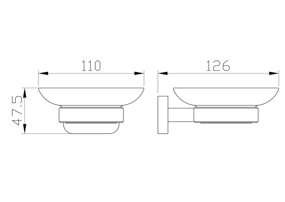 Мыльница с держателем WONZON & WOGHAND GRAFFITY, Брашированный никель (WW-9322-BN)