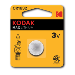 Батарейки Kodak CR1632-1BL MAX Lithium