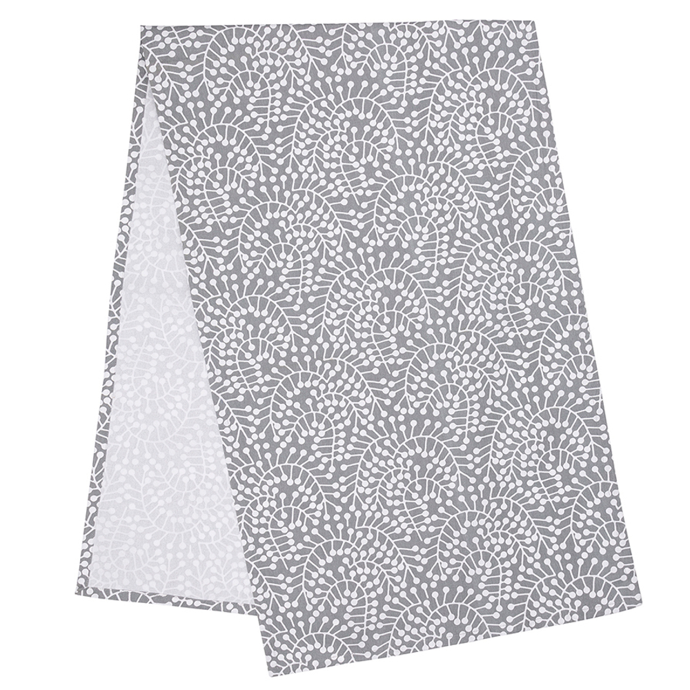 Дорожка на стол серого цвета с принтом Спелая Смородина из коллекции scandinavian touch, 45х150 см