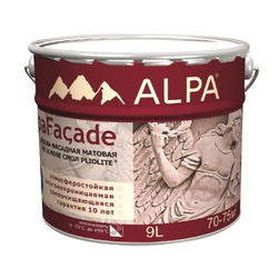 Краска фасадная Alpa Facade на основе смол база С 9 л