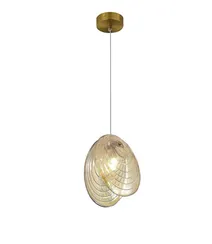2814-DW-1 BRASS CANOPY+CHAMPINE GLASS (1) Люстра NW