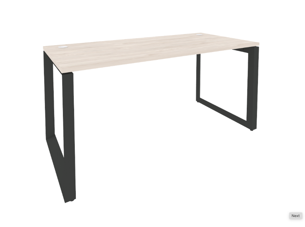 Стол рабочий на О-образном металлическом каркасе 720 Onix