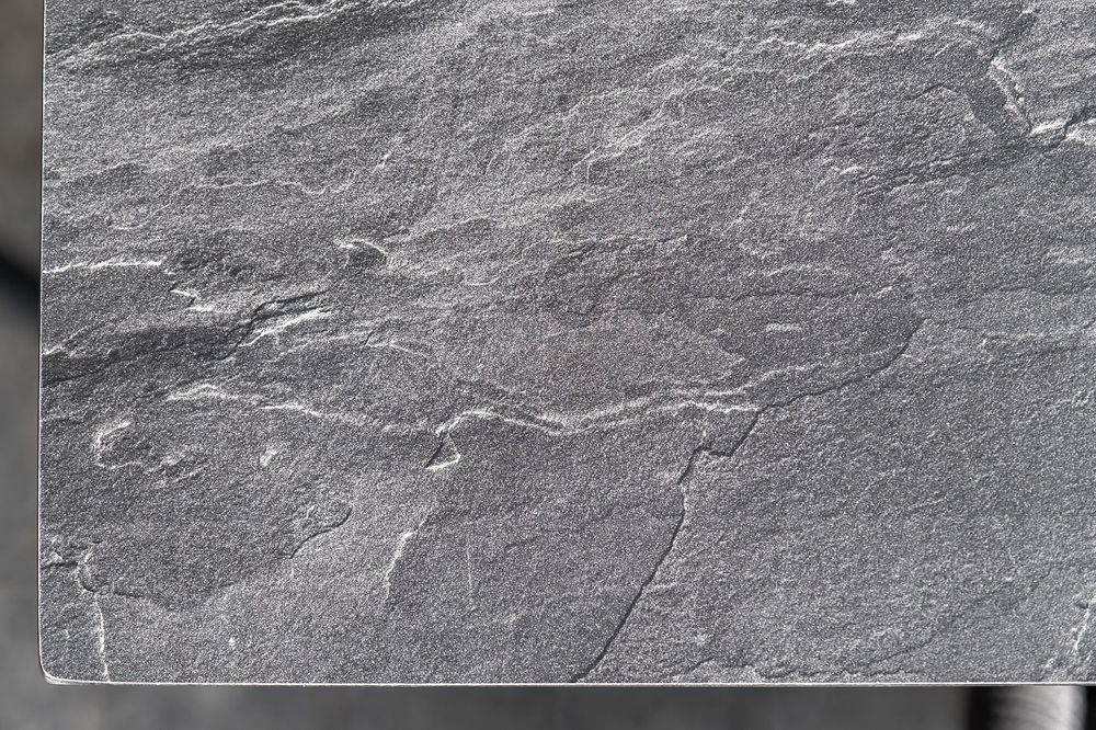 "Венето" обеденный стол из HPL 160х80см, цвет "серый гранит", каркас черный