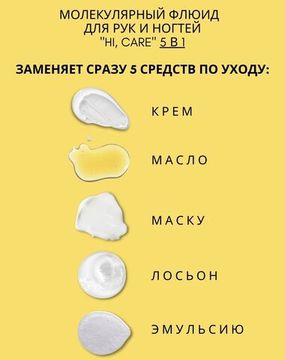 Молекулярный флюид для рук "Hi, Care" Восстанавливающий 150 мл. (с распылителем) Gel-off