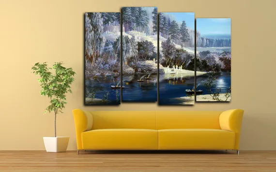 Модульная картина "Зима"