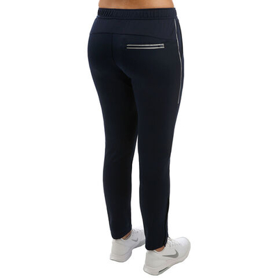 Женские теннисные брюки Dunlop Knitted Training Pants Women - Dark Blue, Silver